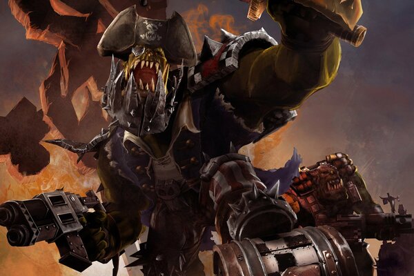 Warhammer 40000 ist der Beginn des Krieges 2 und möge die Vergeltung für die Orks kommen