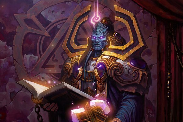 World of warcraft, draenei Paladin con el libro