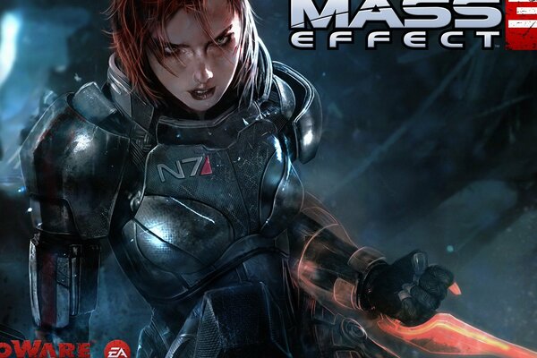 The woman from the game mass effect 3