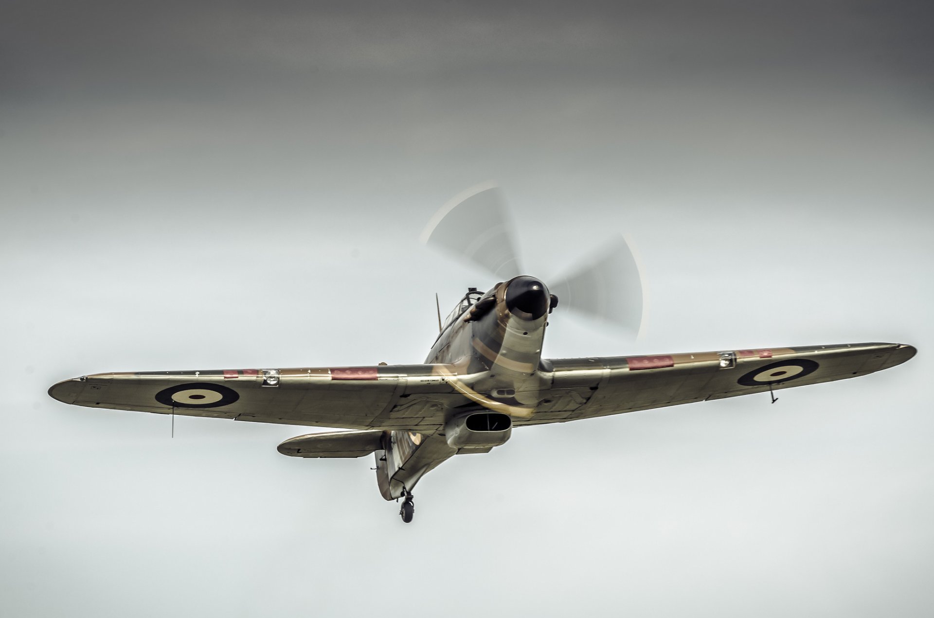 hawker hurricane mk1 solo caza interceptor tiempos segunda mundial guerra