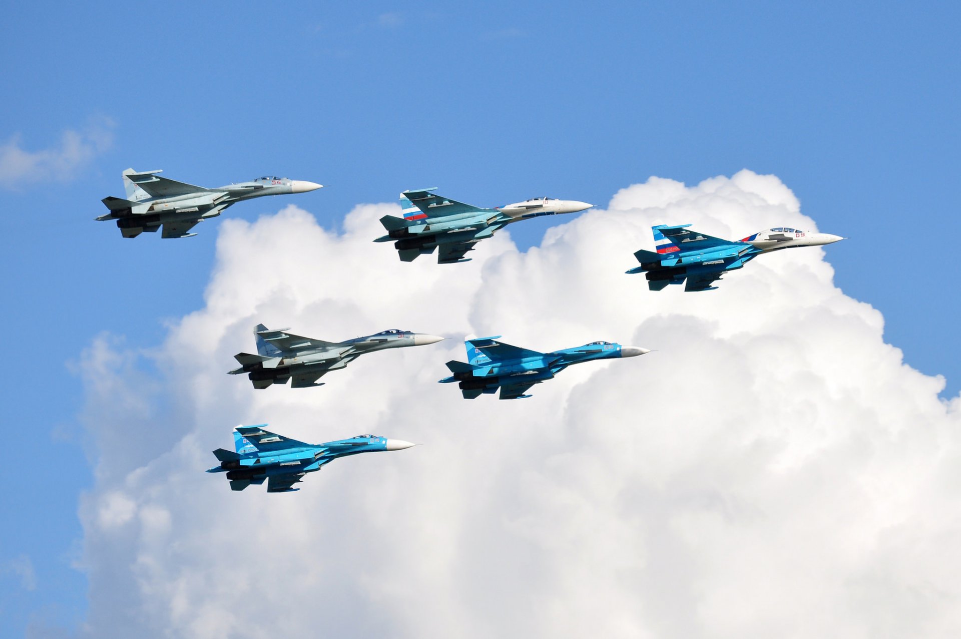 su-27 kampfjets himmel