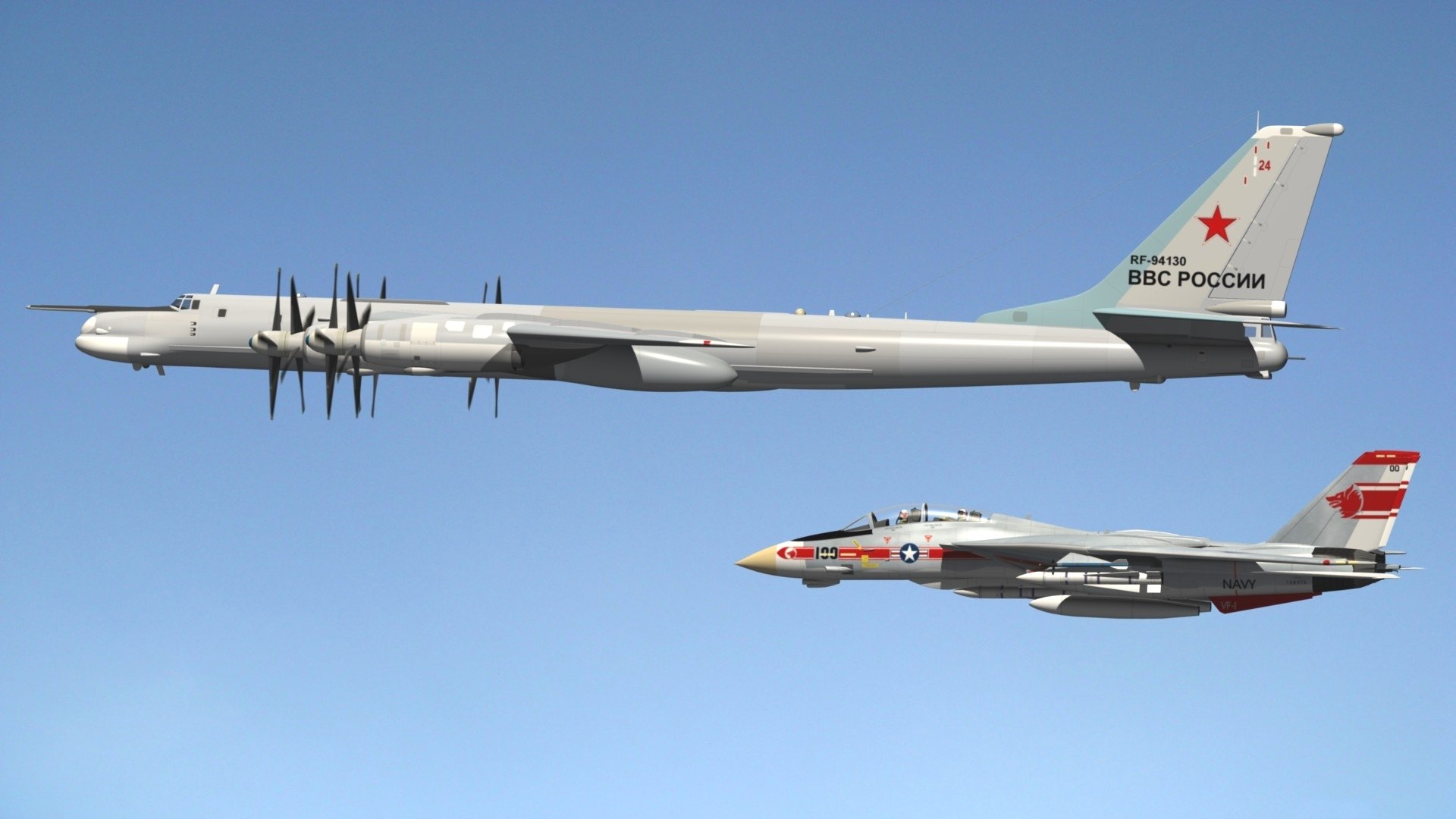 tu-95 turbośmigłowy bombowiec strategiczny nośnik rakiet grumman f-14 tomcat tomcat dwumiejscowy myśliwiec odrzutowy wymiary