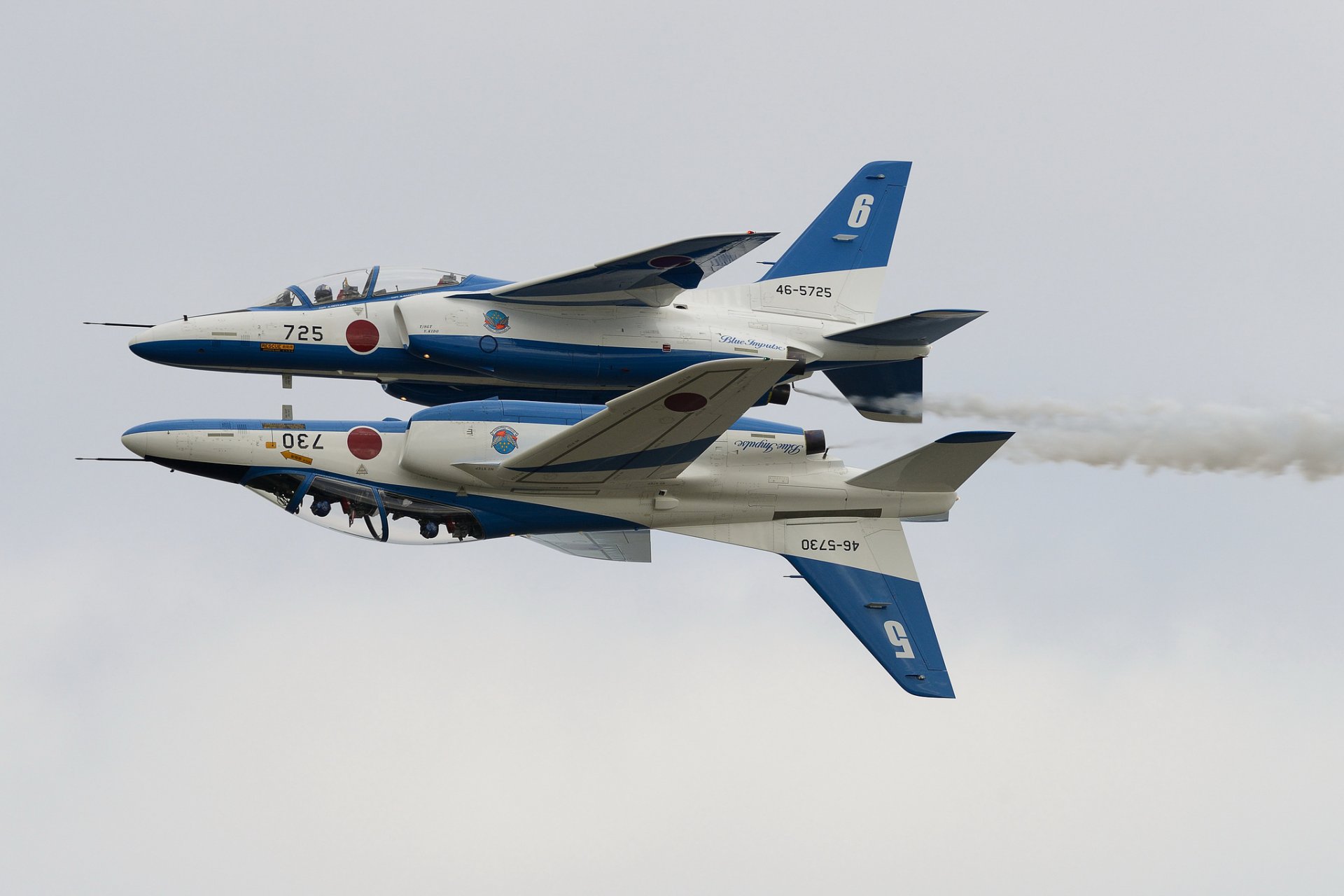 kawasaki t-4 kunstflug band blauer puls paar urlaub show