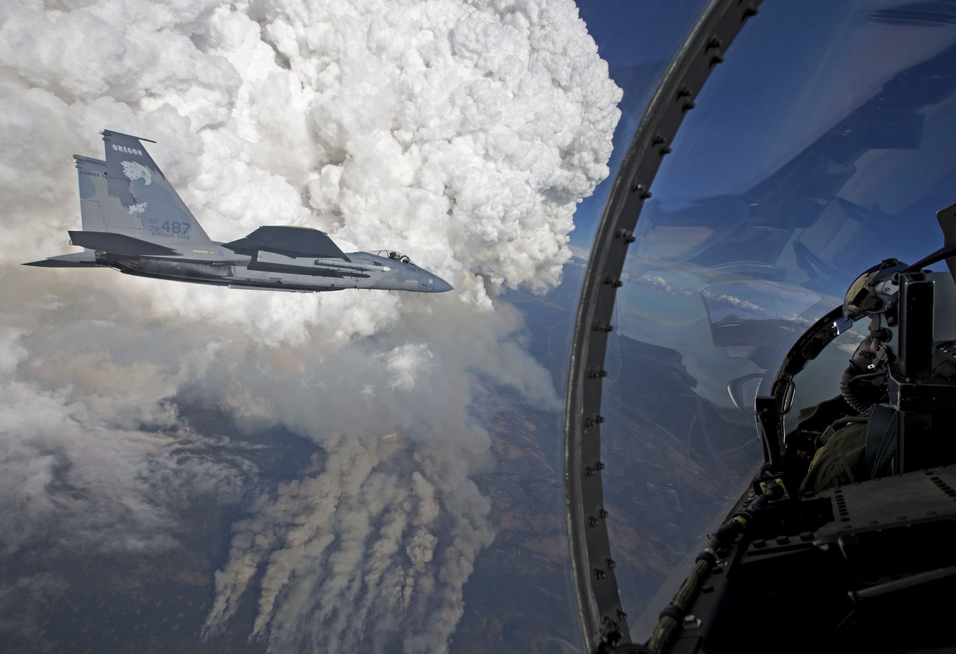 f-15 águila águila aviones de combate vuelo cabina piloto