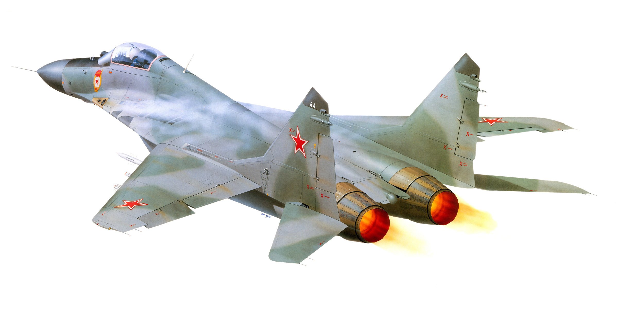 art samolot mig-29 mig-29 punkt podparcia radziecki rosyjski wielofunkcyjny lekki myśliwiec czołowy generacji okb mig rosja siły powietrzne