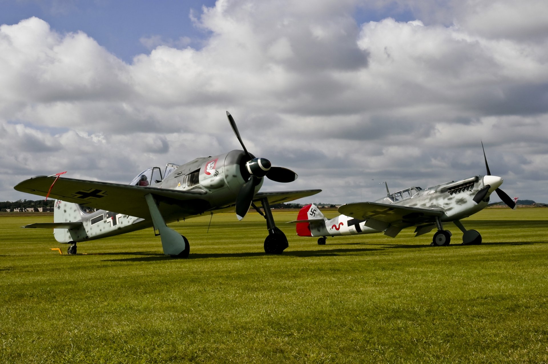 fw-190 bf.109 myśliwce ii wojny światowej pole niebo