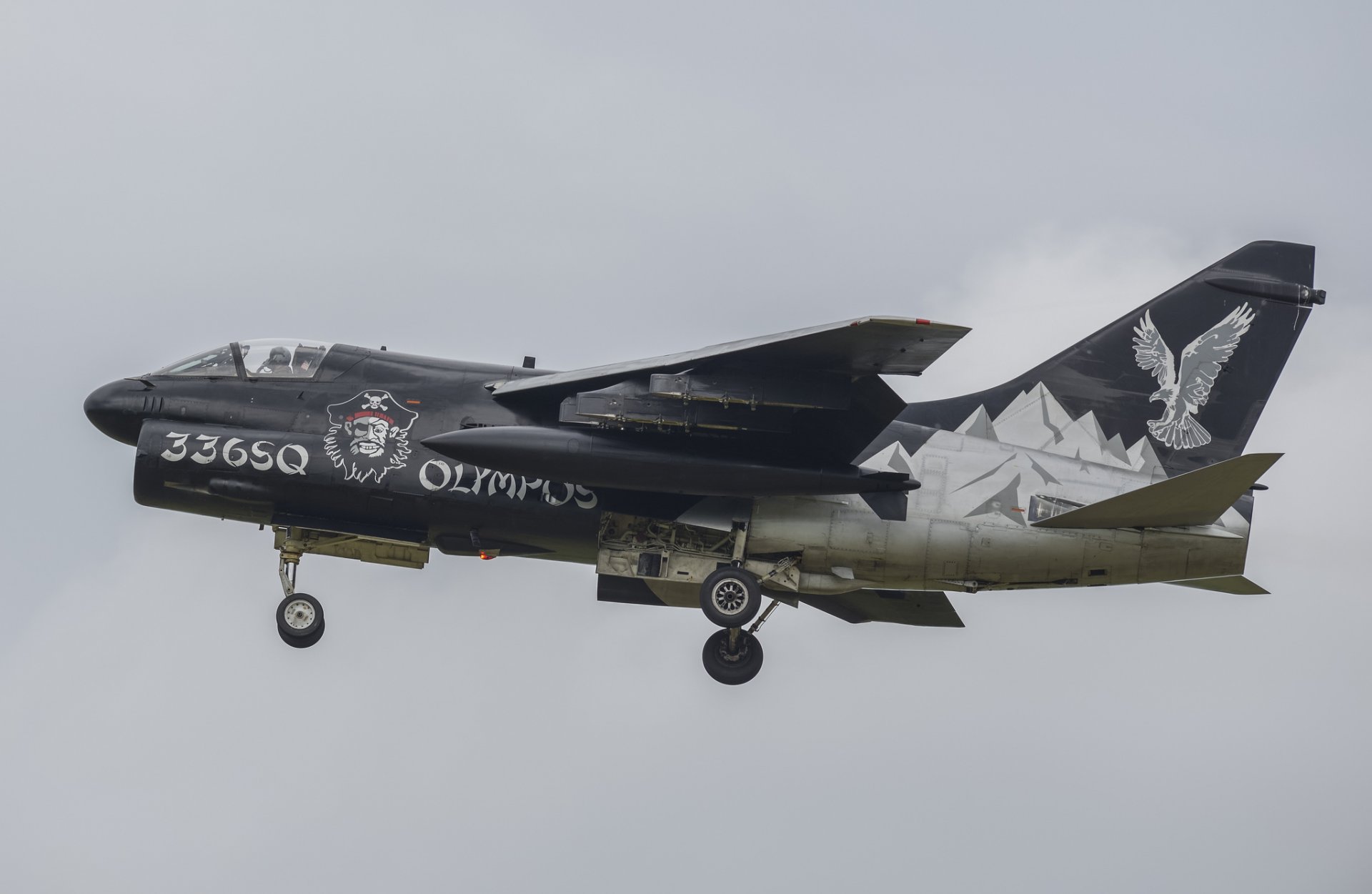 a-7n corsair ii avión de ataque