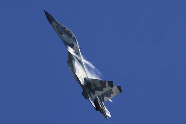 Russian Su-30 plane takes to the sky