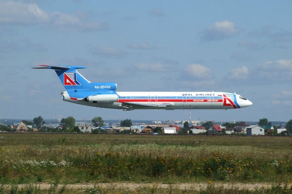 Aproximación de un avión de pasajeros