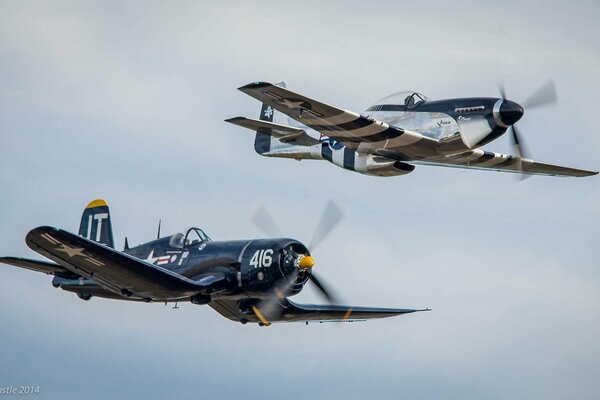 Retro planes at the Victory Parade