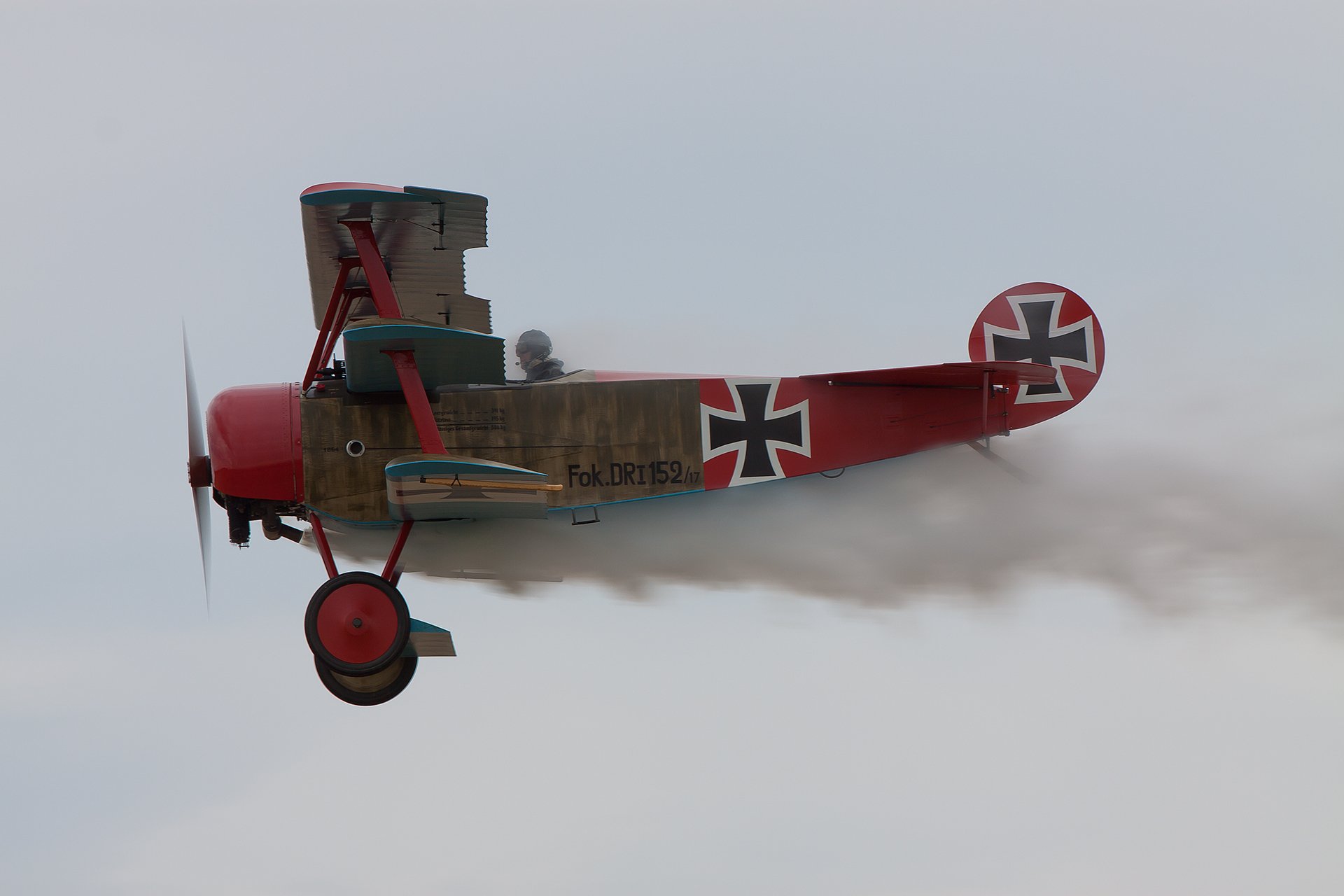 fokker dr.i triplano caza fuerza aérea fuerza alemania durante primera mundial guerra