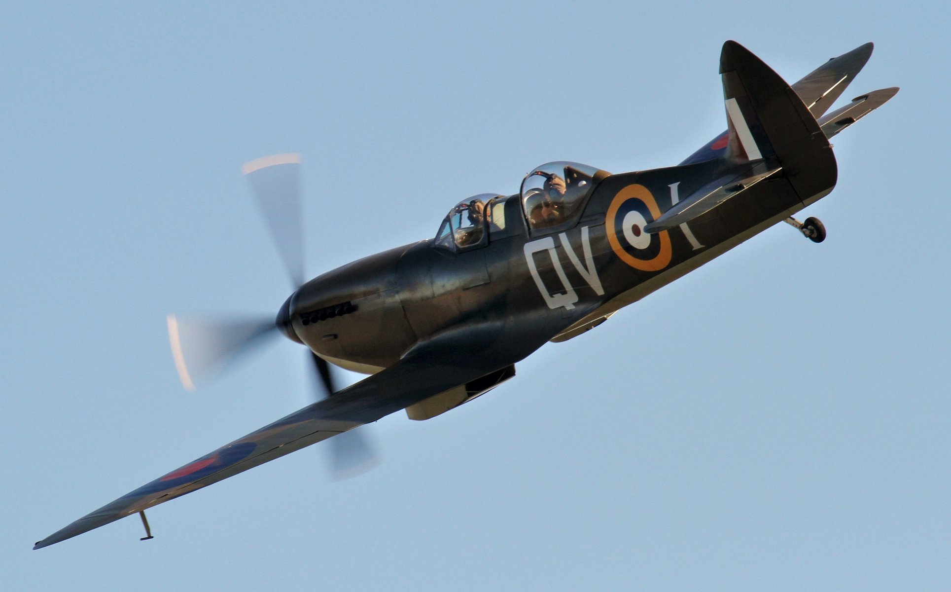 cielo spitfire allenatore tr.9 aereo da addestramento biposto britannico ww2