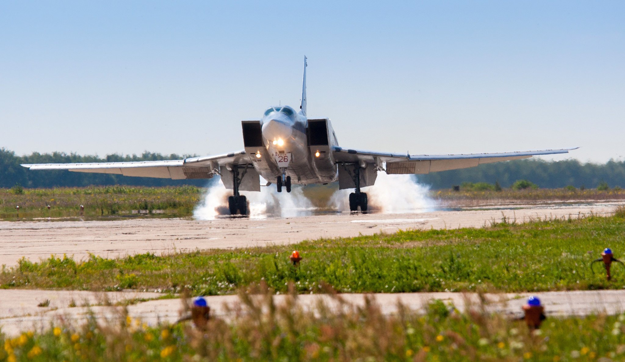 tu-22m3 longue portée supersonique porte-fusée-bombardier aérodrome