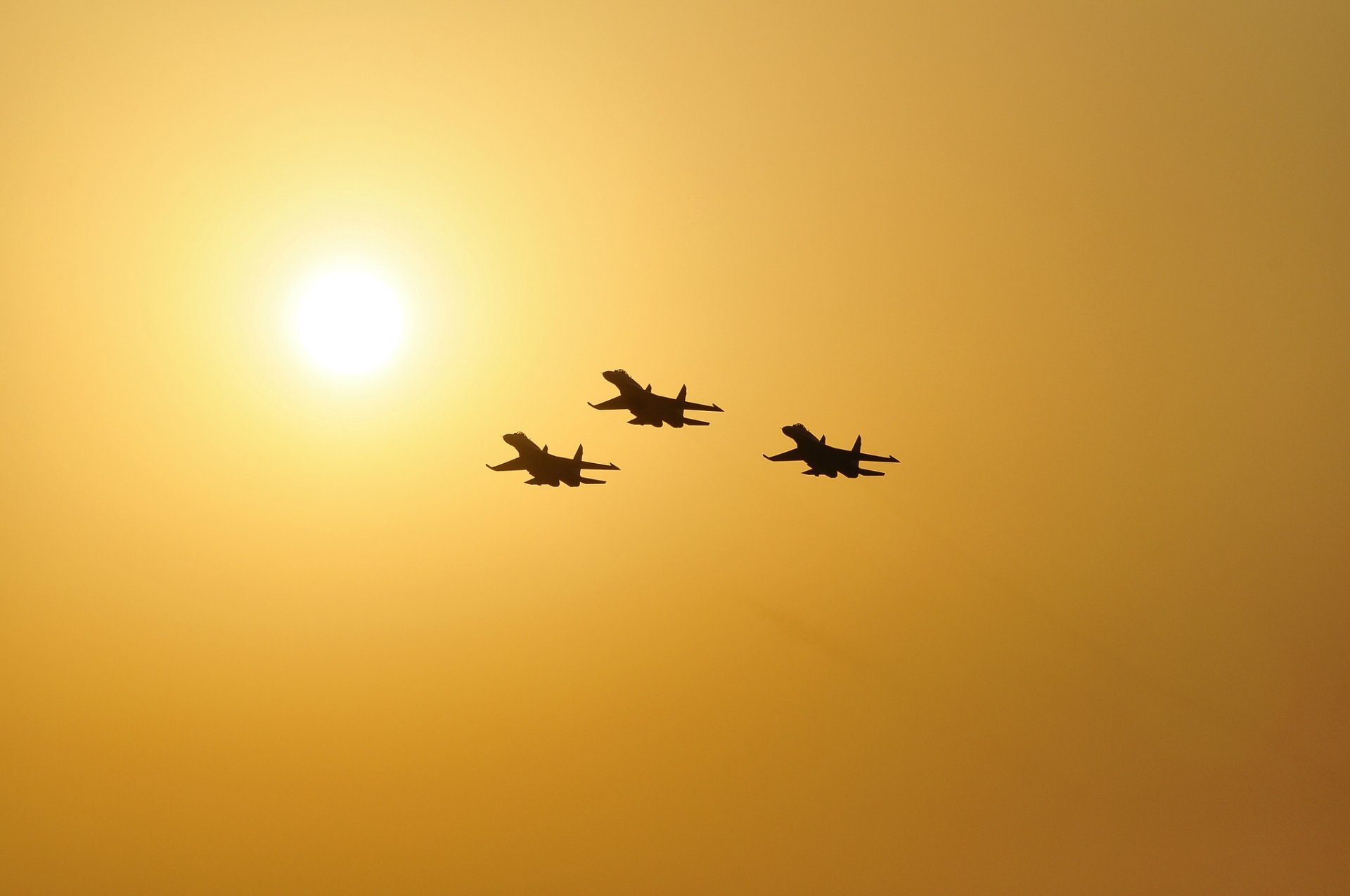 su-27 flugzeug kämpfer glied himmel sonne