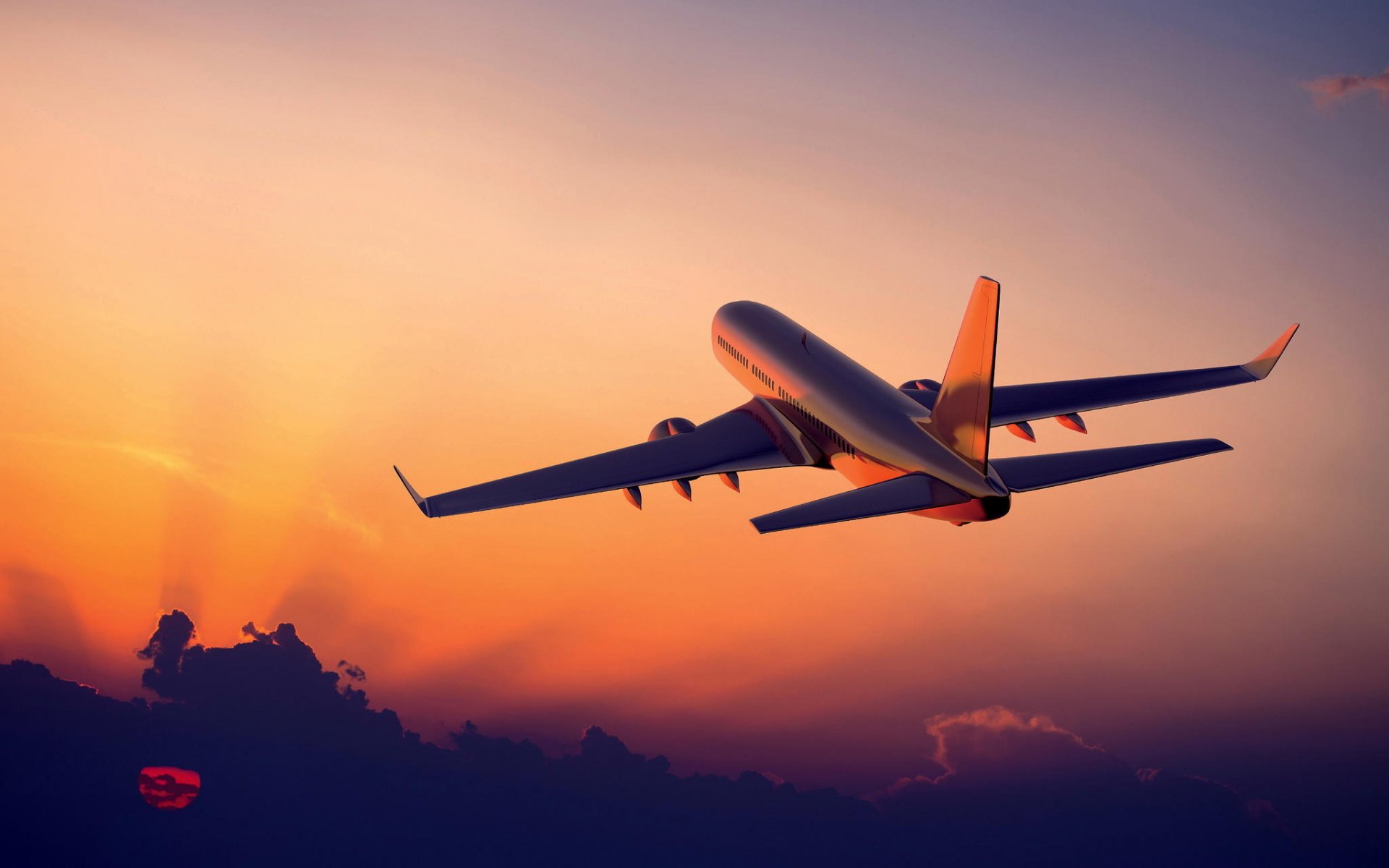 aviation plane sunrise clouds isaac ojeda