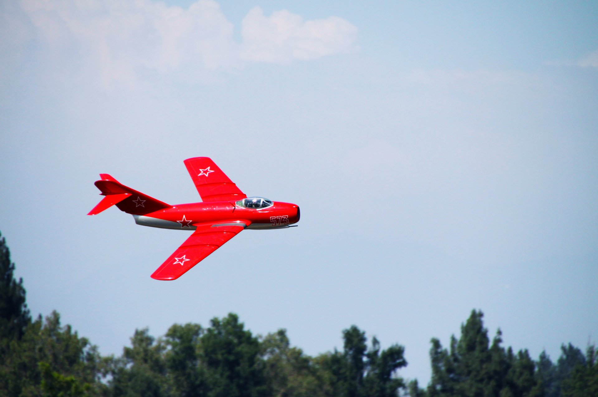 mig-15 fagot fighter mikoyan gurevich model red radio control toys flie