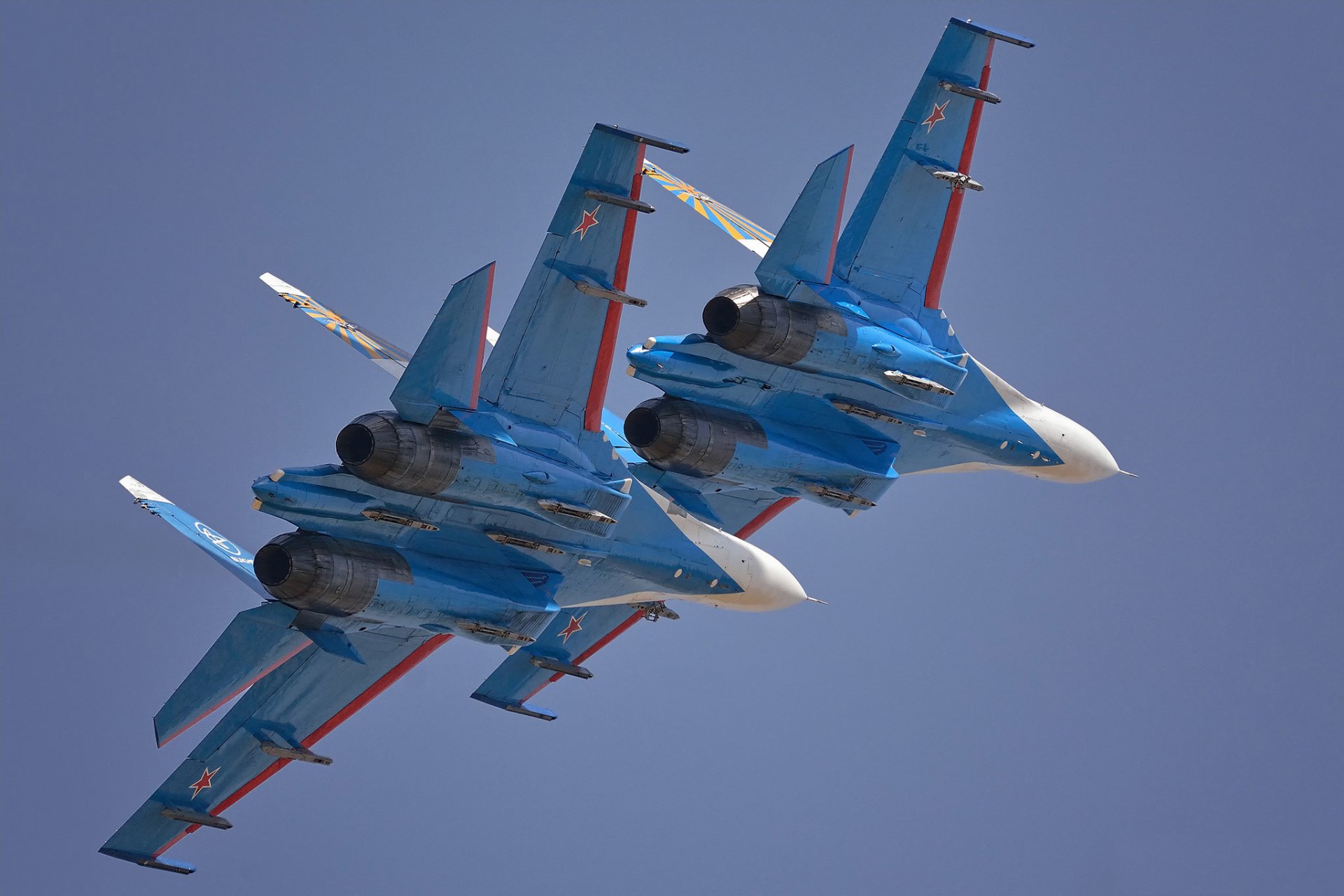 su-27 caccia coppia