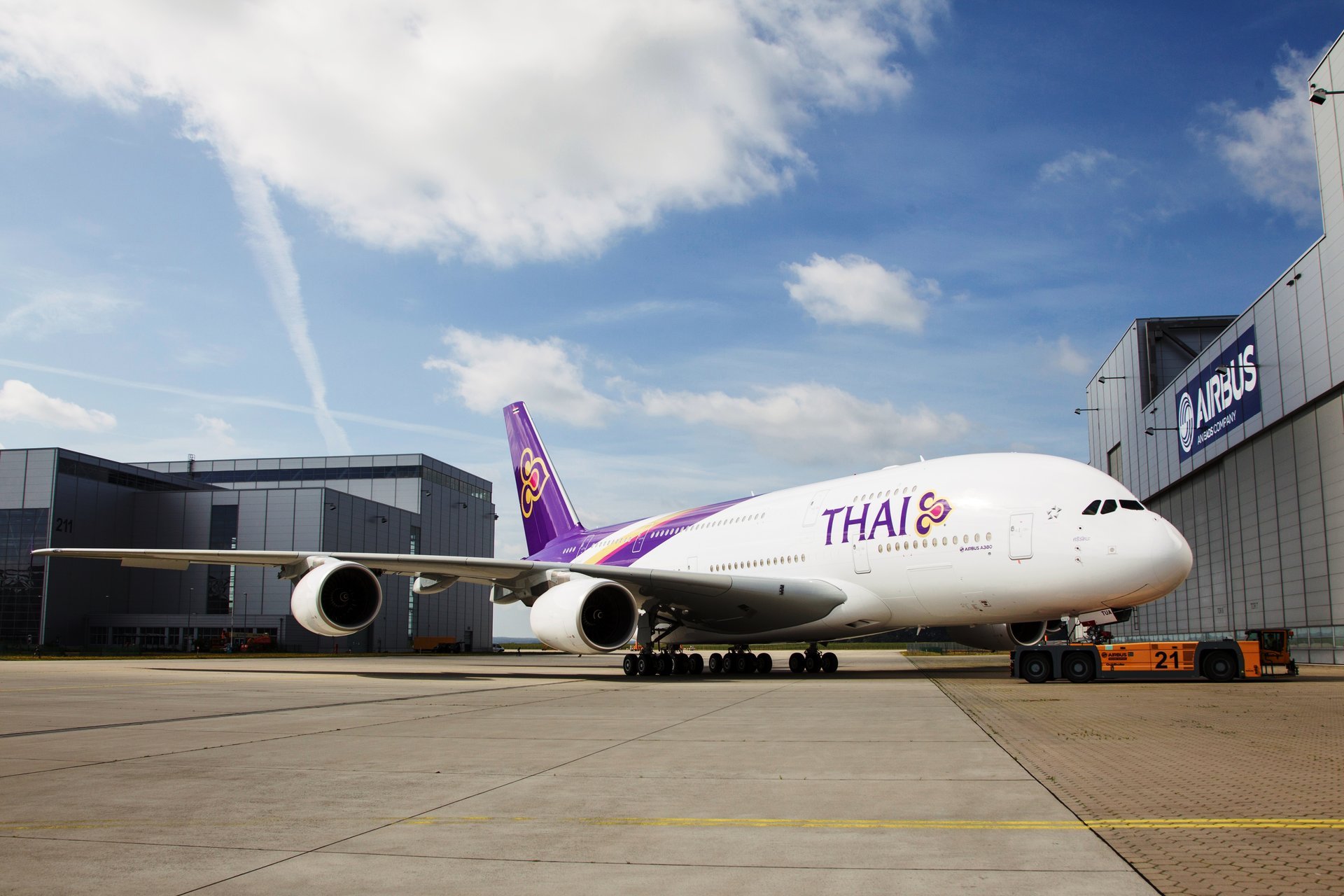 airbus a380 airliner plane day wings clouds aviation