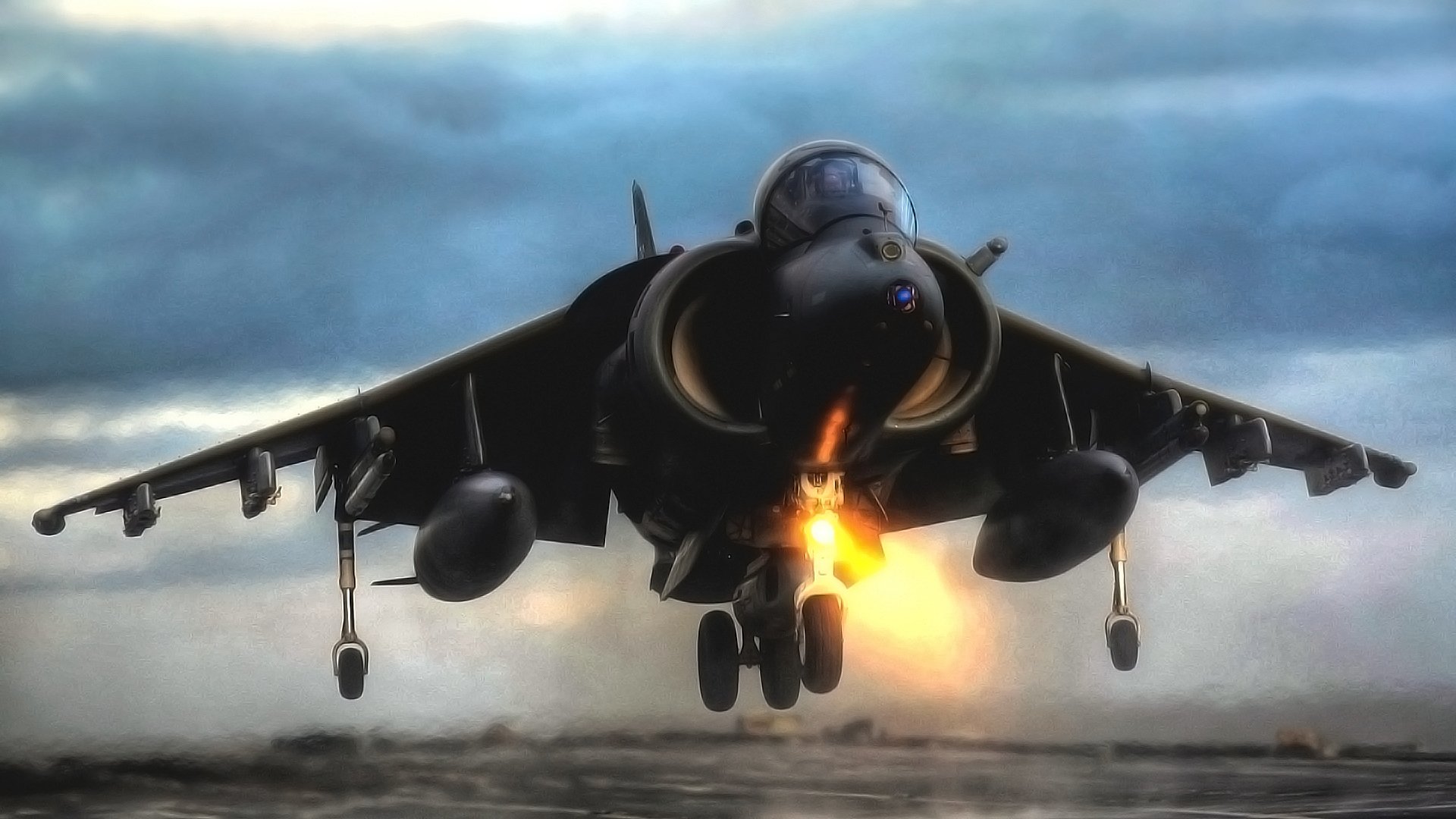 gr mk-7 harrier plane air force aviation fighter bomber wings off night