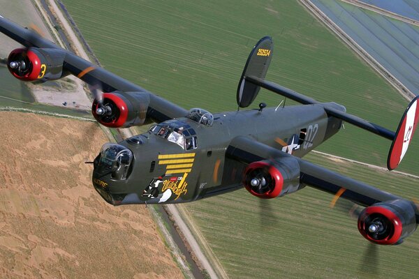 Avión consolidado B-24 bombardero Libertador