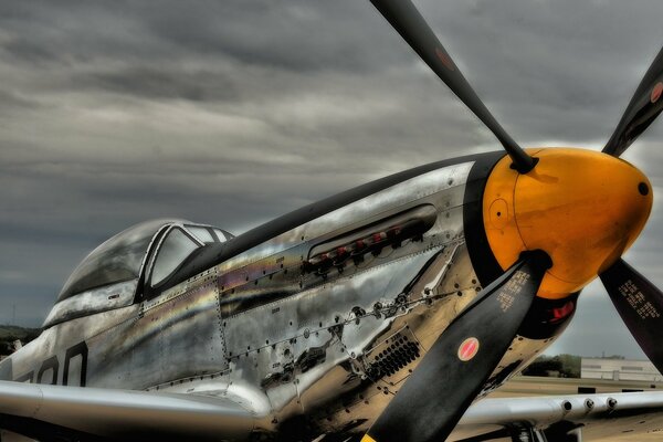 Abgestürztes Flugzeug Luftfahrt Mustang