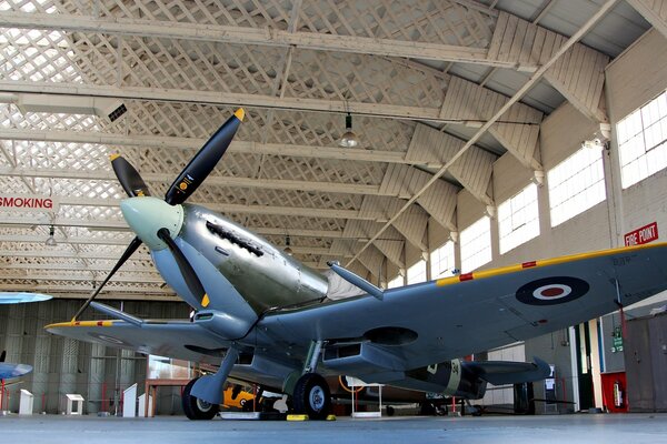 Avion monoplace britannique au musée