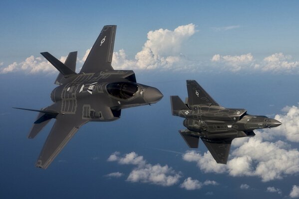 Fifth-generation fighters in the sky