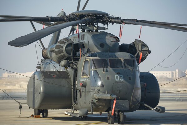 MH-53E Sea Dragon Hubschrauber Minensuchboot auf dem Flugplatz