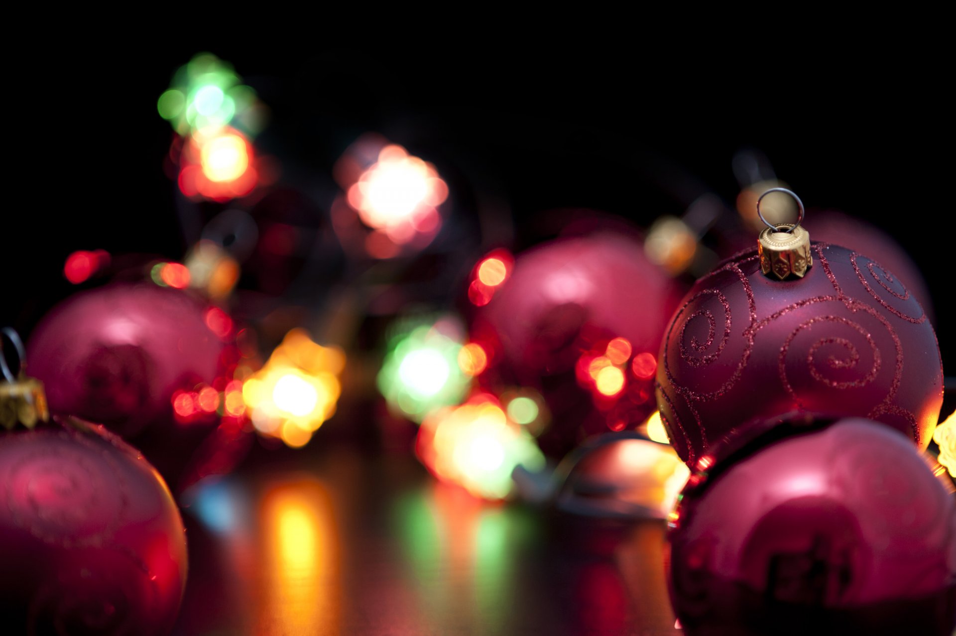 holiday new year christmas balls flashlights light