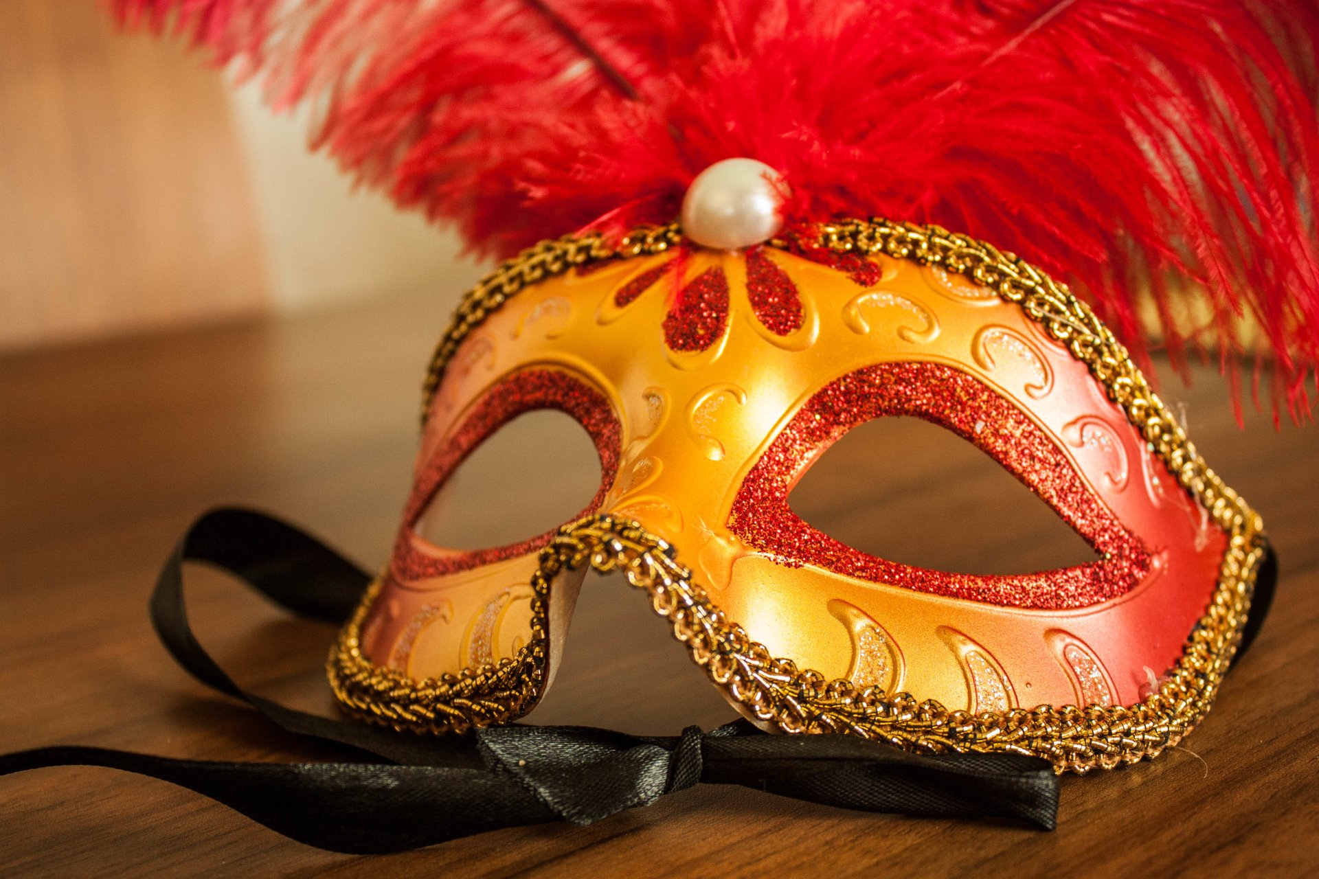 maske feder karneval