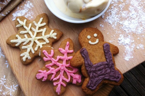 Preparing cookies for the Christmas holiday