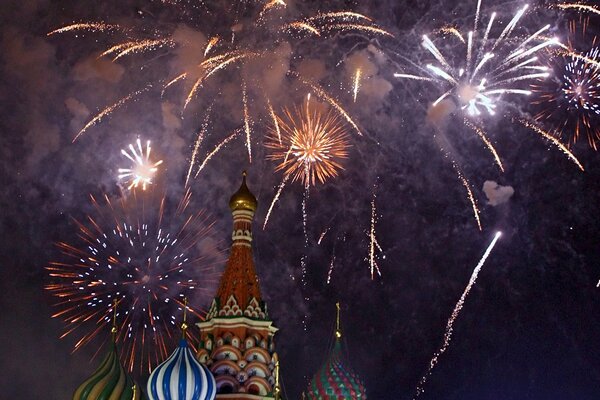 Salute over St. Basil s Cathedral