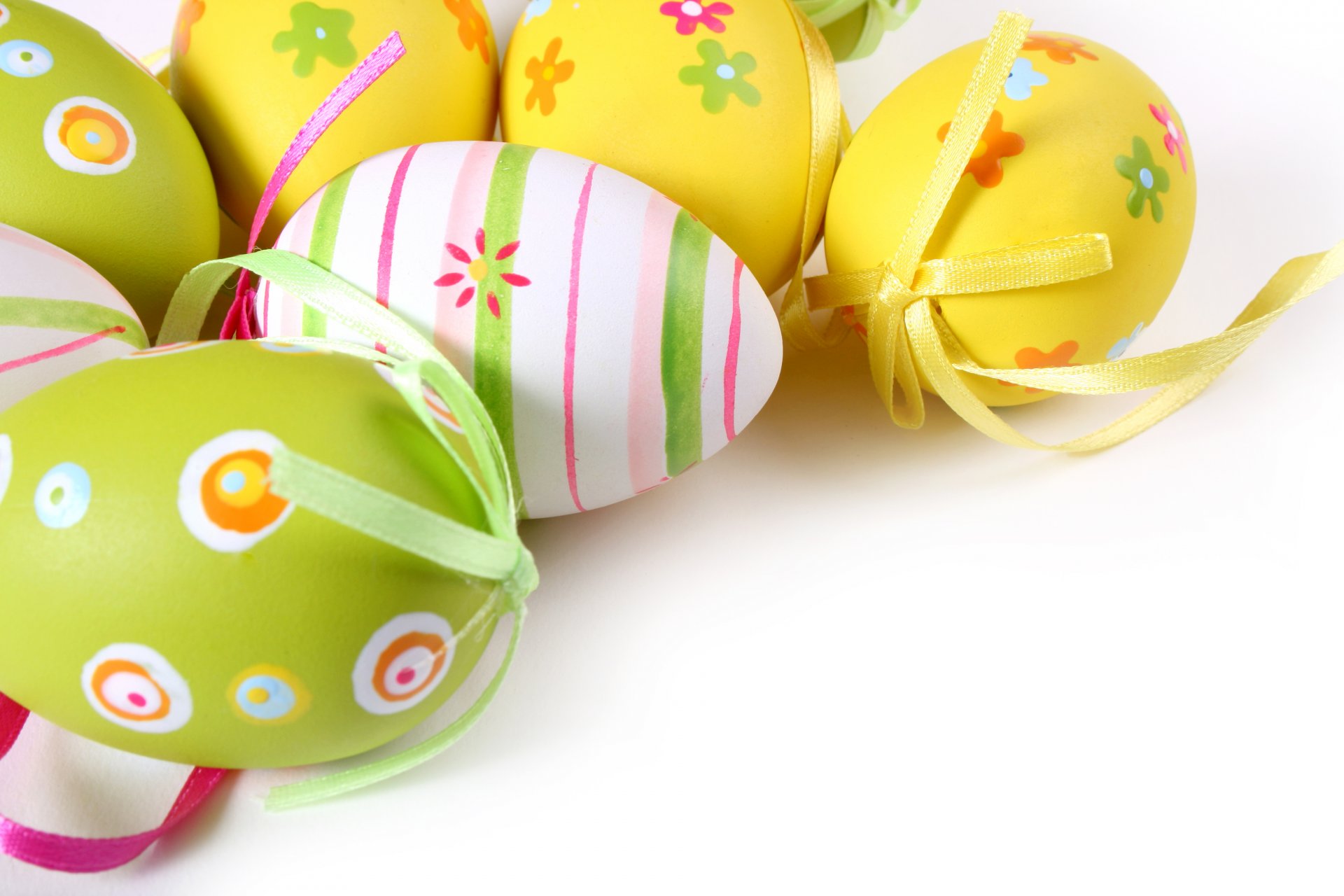 easter bow colored holiday eggs pattern