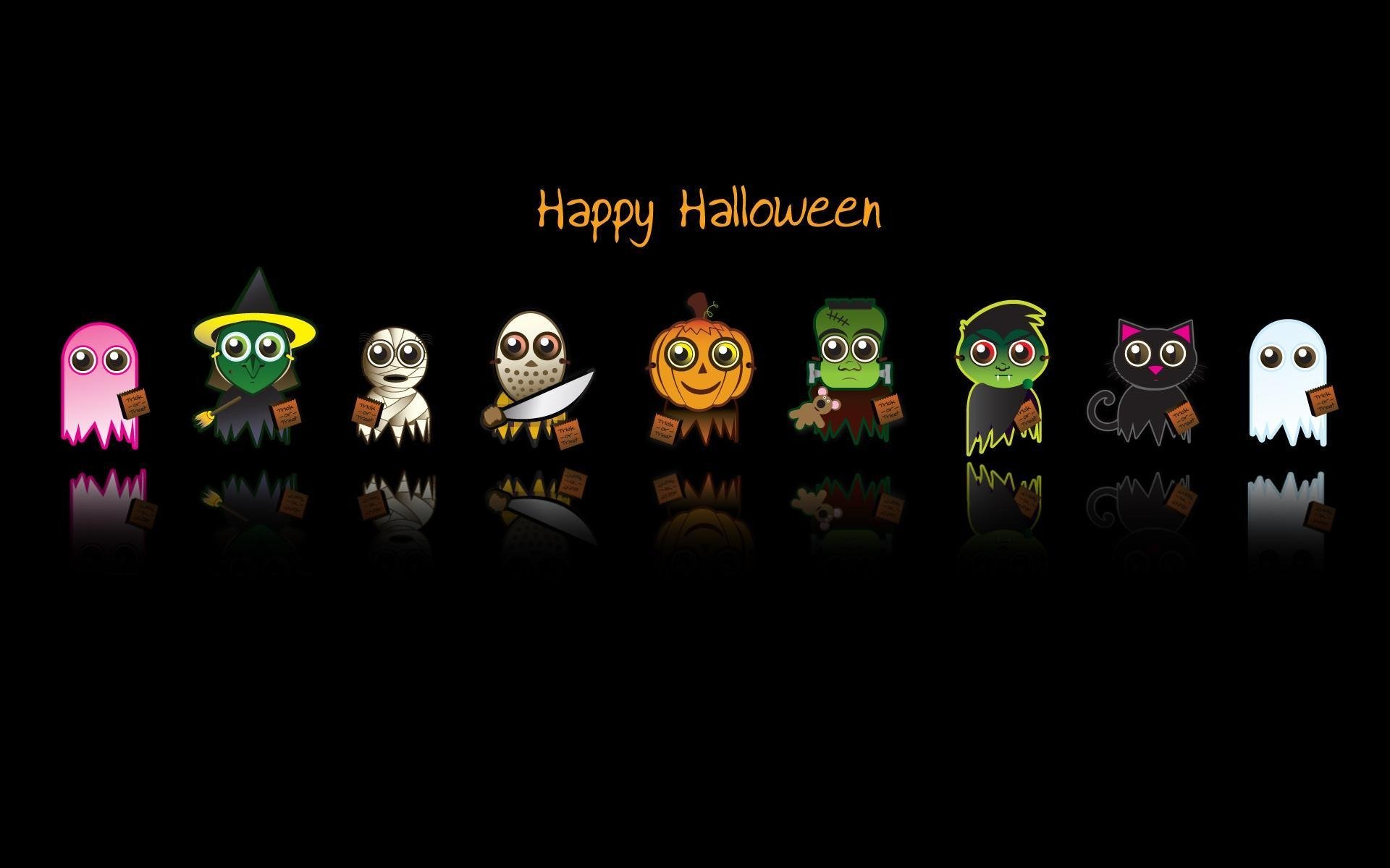 minimalism background holiday halloween cartoon heroes horror inscription the text