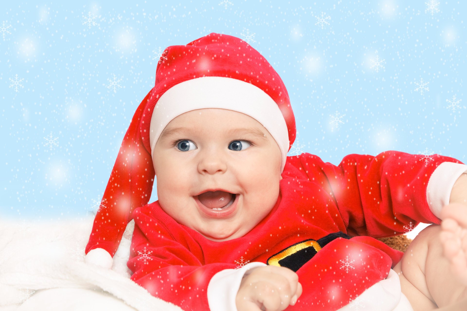 nouvel an noël vacances enfant père noël bébé père noël