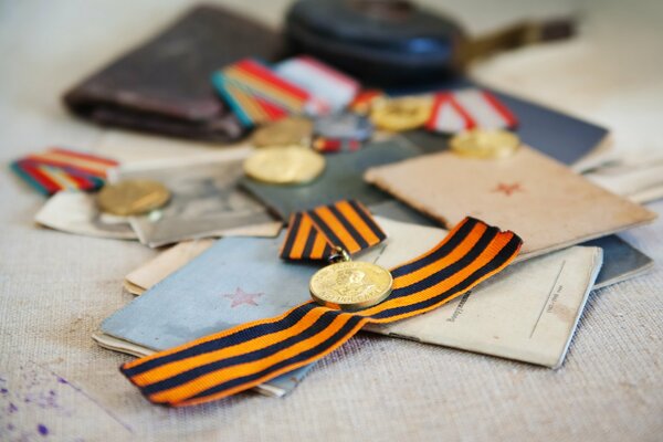 Medals. Awards. Victory Day. 9th May