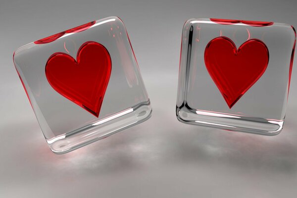 Two hearts for Valentine s Day