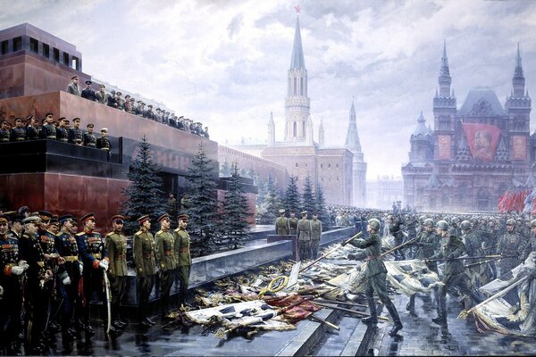 Victory Day celebration on Red Square