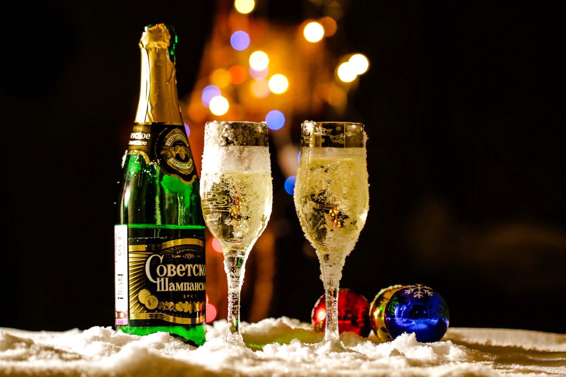 holiday glass champagne bulb