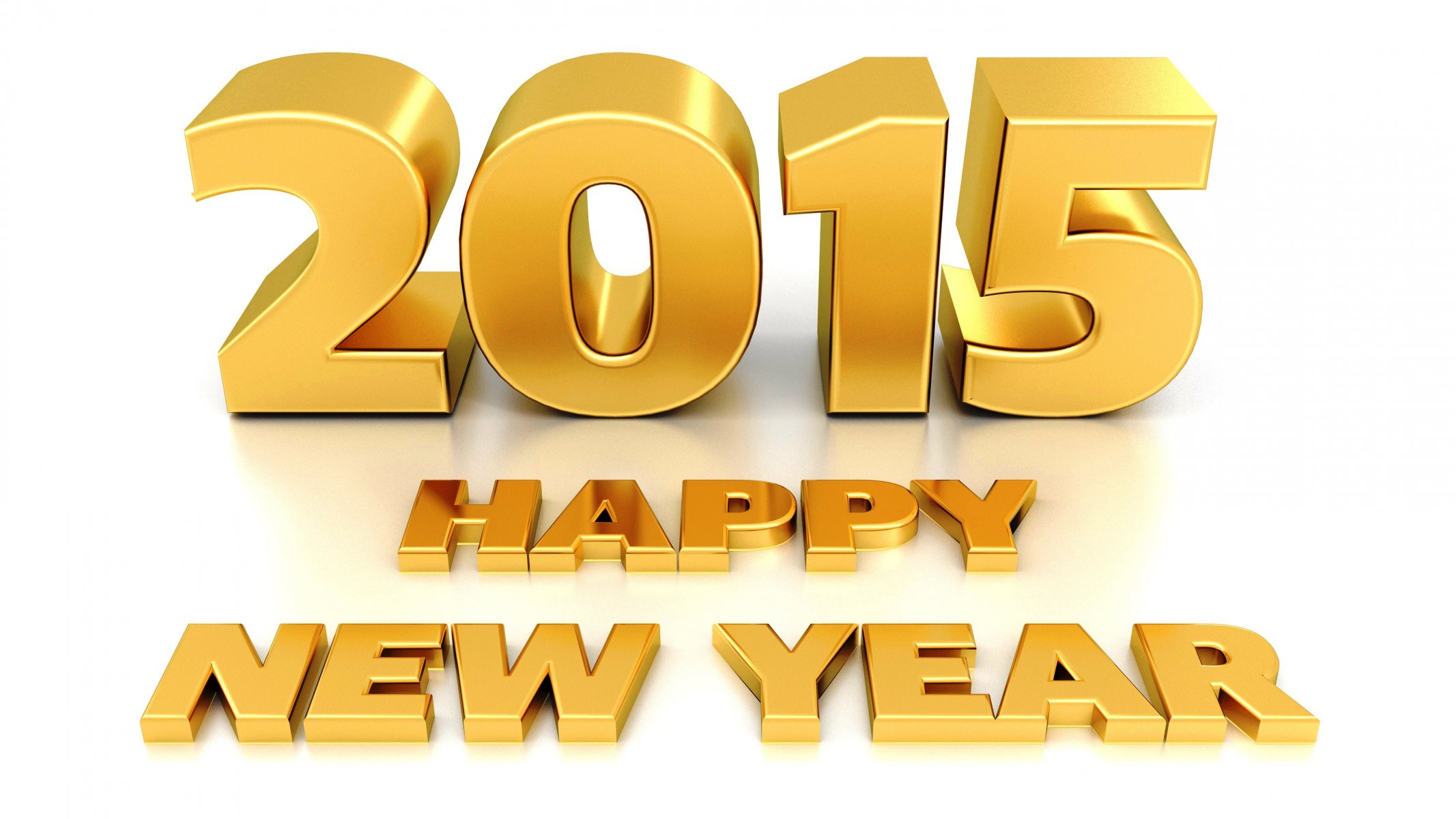 happy new year 2015 gold