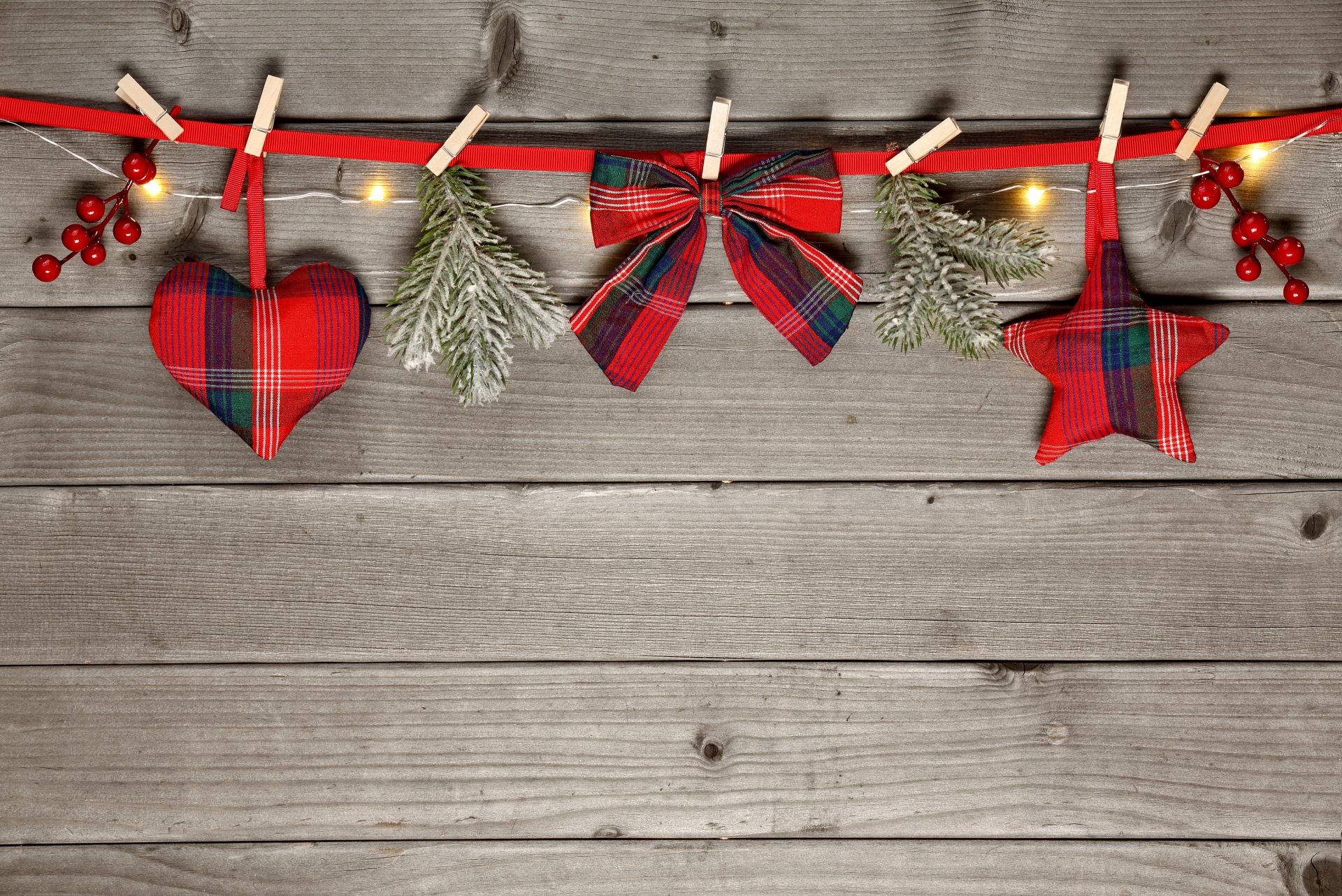 buon natale decorazione albero nuovo anno cuore stella mollette arco