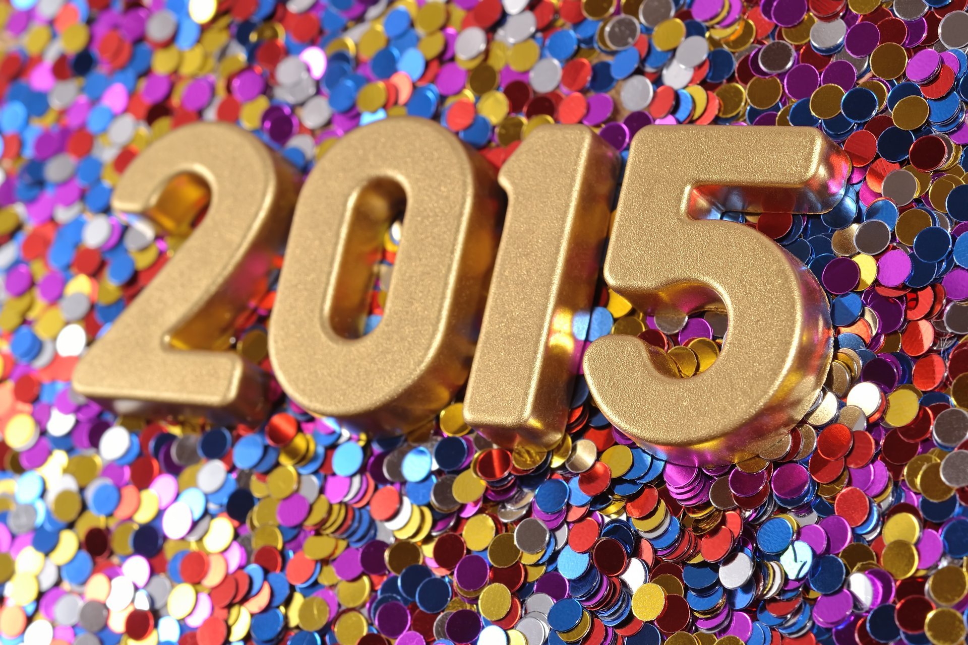 happy new year 2015 confetti