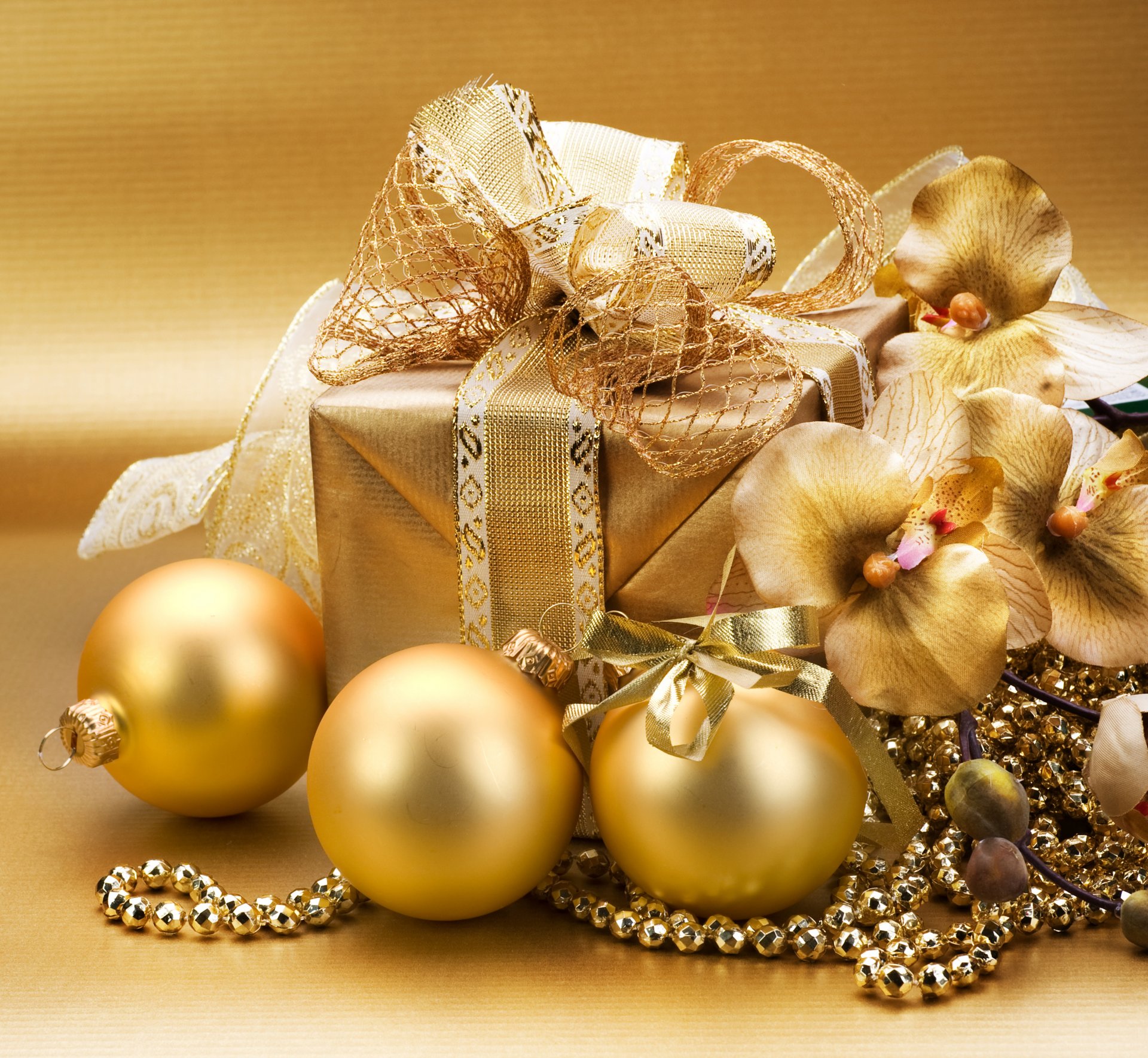 merry christmas gold decorations new year golden ball