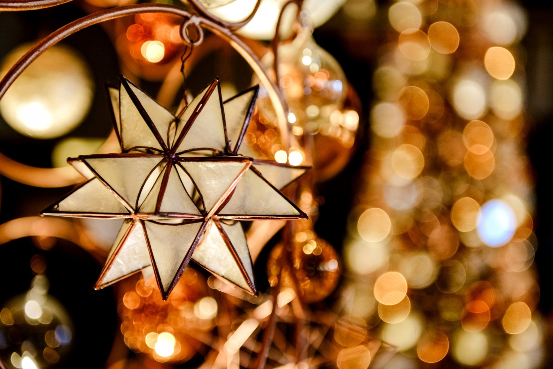 estrella juguete árbol de navidad luces guirnalda bokeh luz invierno vacaciones año nuevo navidad