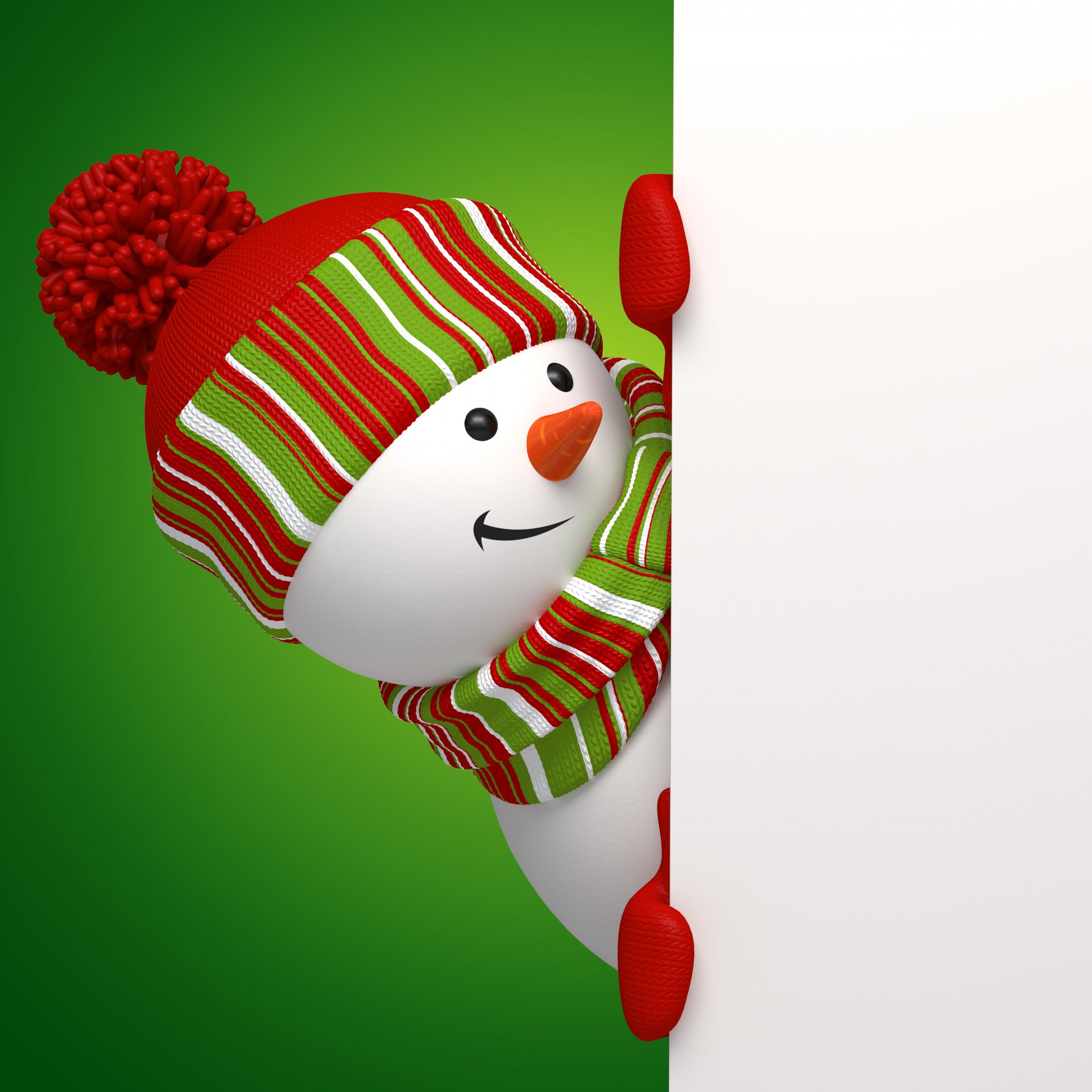 nowman 3d banner christmas new year