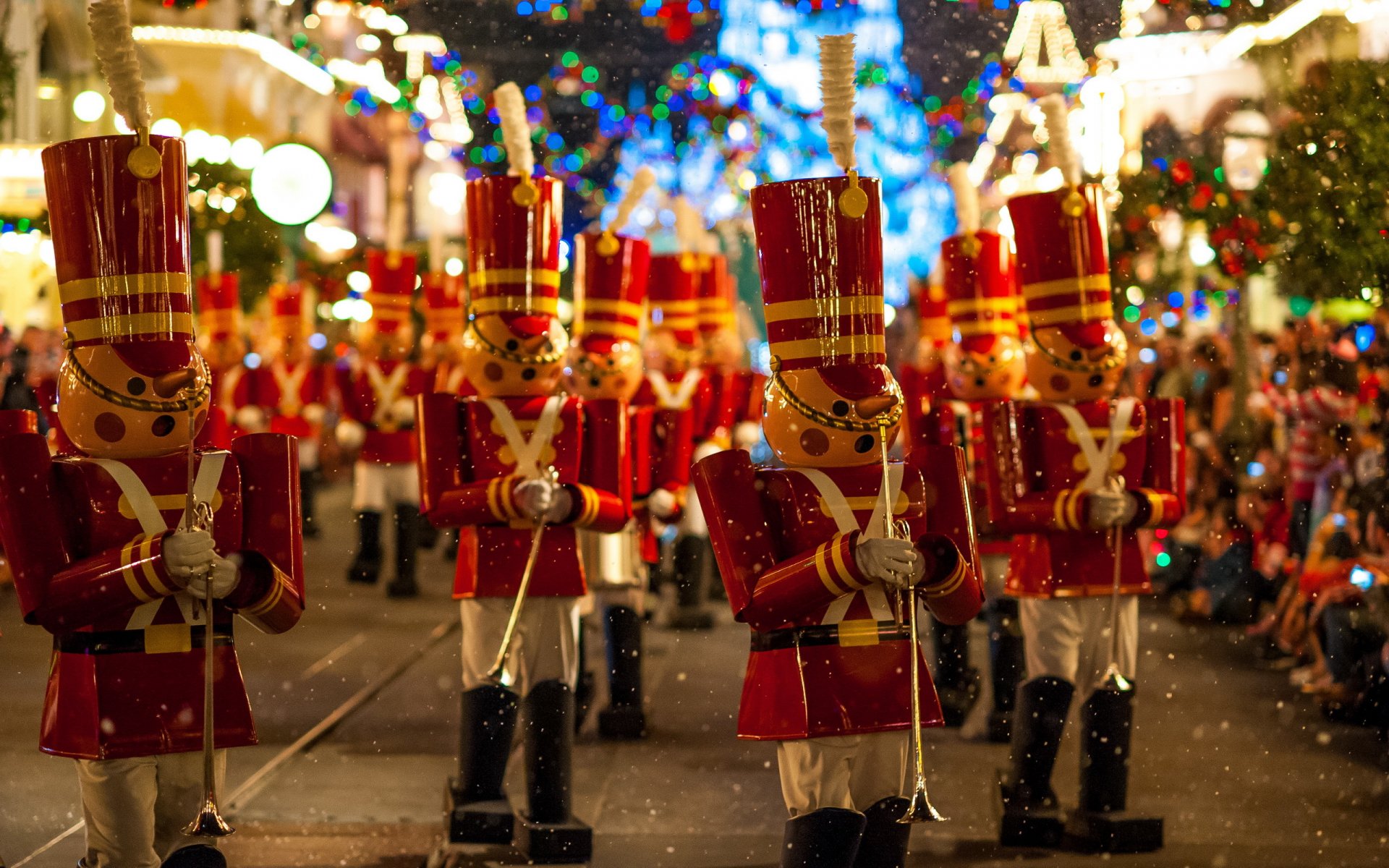 weihnachtsparade walt disney welt