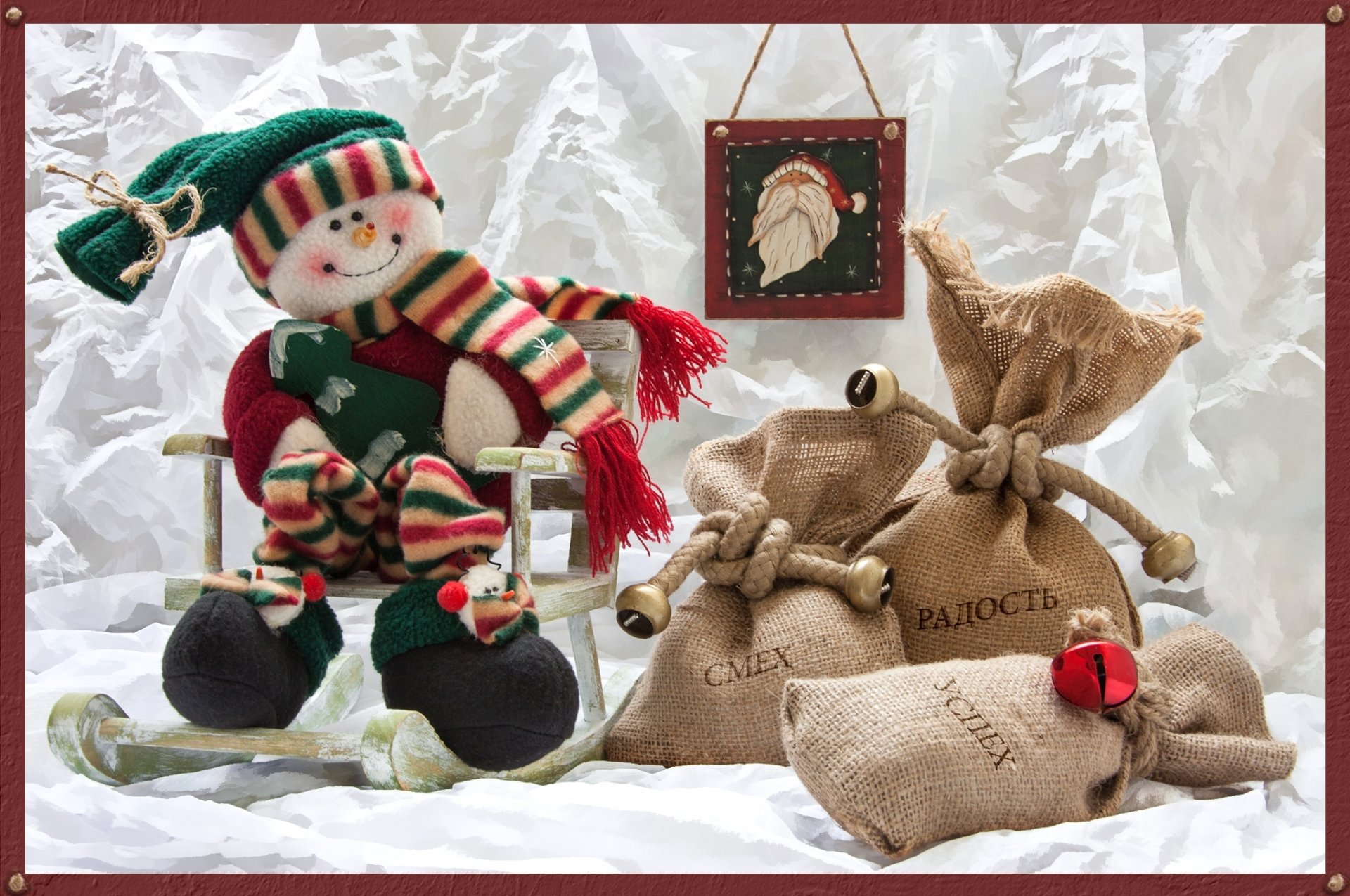 bonhomme de neige sacs cadeaux