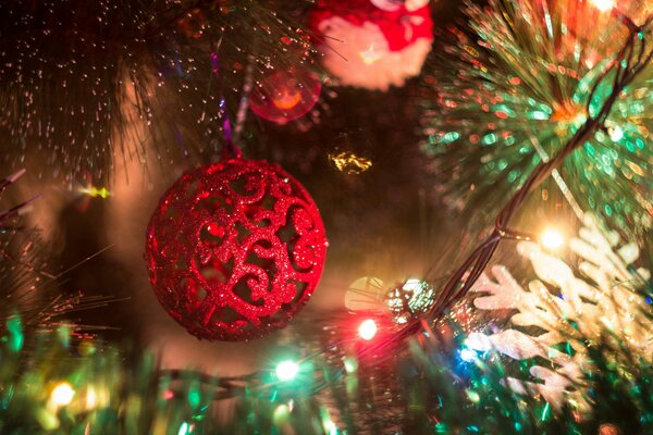 Weihnachtskugeln. Weihnachten Spielzeug