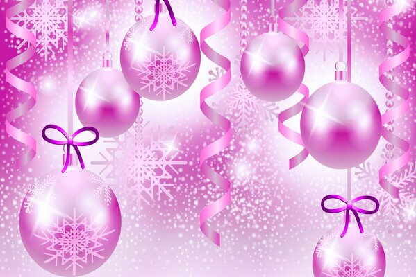 New Year s Picture in lilac color