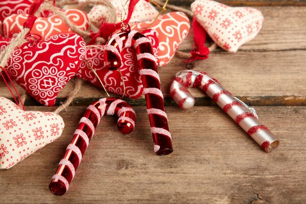 Bonbons de Noël et jouets de Noël